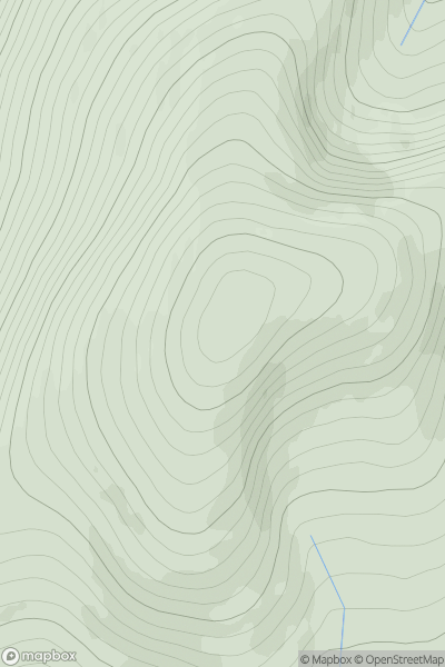 Thumbnail image for Beinn a' Chaorainn [Cairngorms] showing contour plot for surrounding peak